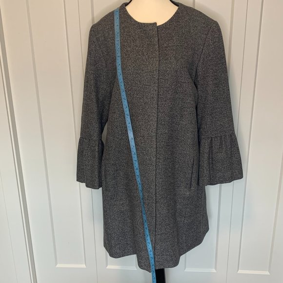 Grey Spring Coat size 10 - Picture 5 of 11